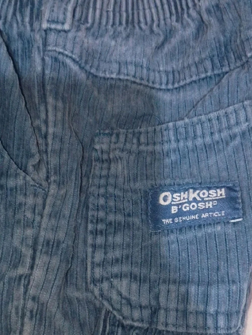 Vintage OshKosh B'gosh Teal Blue Corduroy Joggers